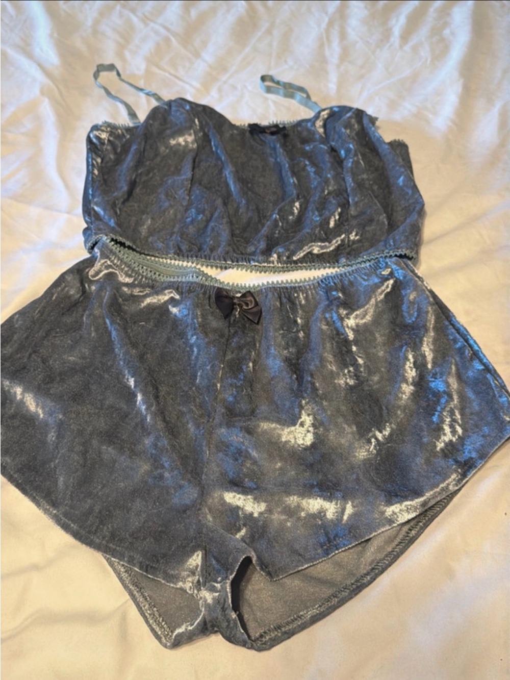 Women’s Velvet sleepwear- Gray